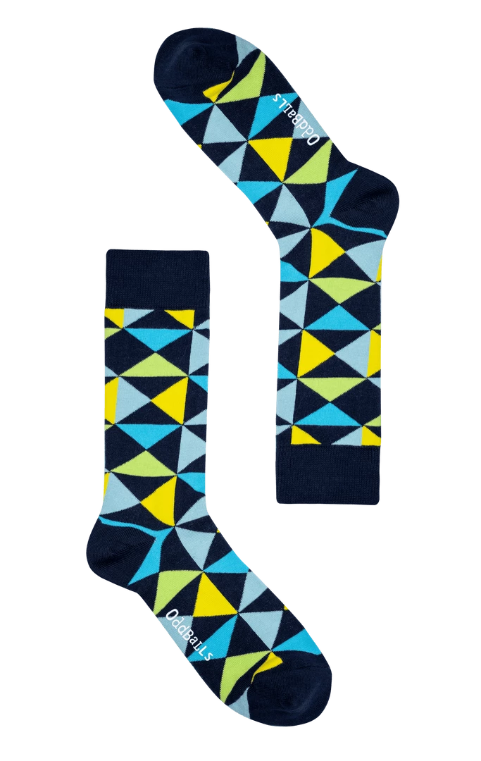 OddBalls Yellow Triangles - Socks